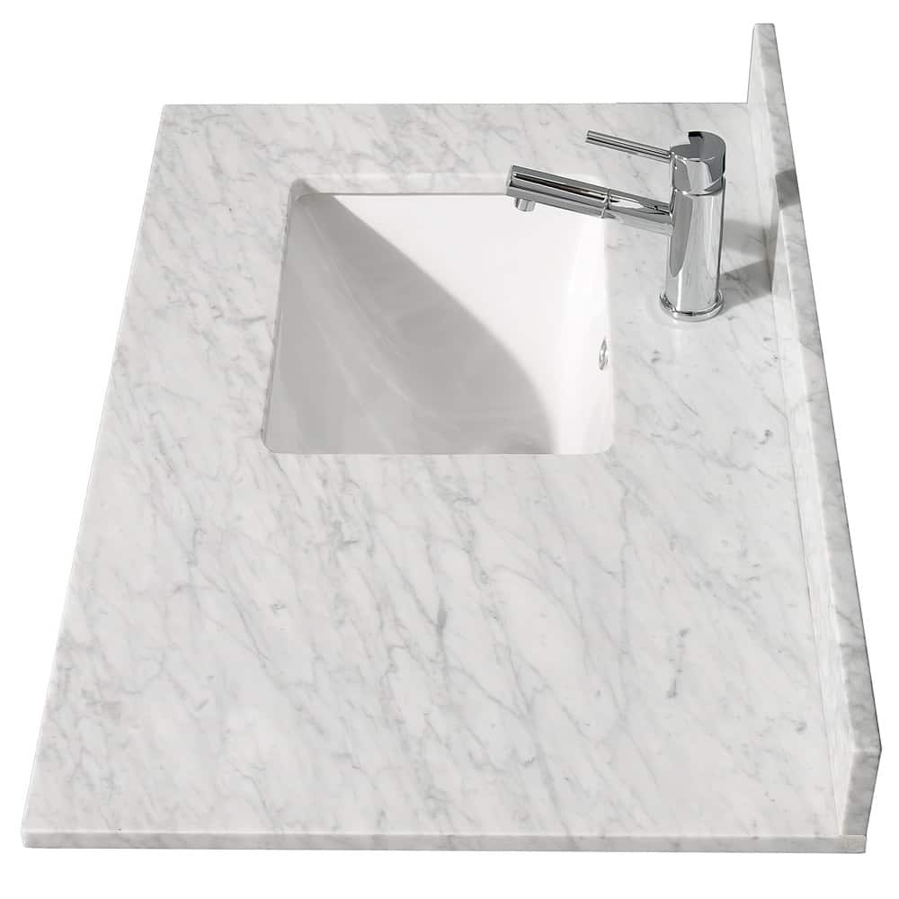 Wyndham Collection WCVVCB136STOPUNS-NAT 36" Marble Vanity Top with