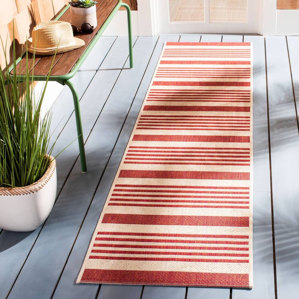 SAFAVIEH Beach House Mecbure Indoor/ Outdoor Waterproof Patio Backyard Rug