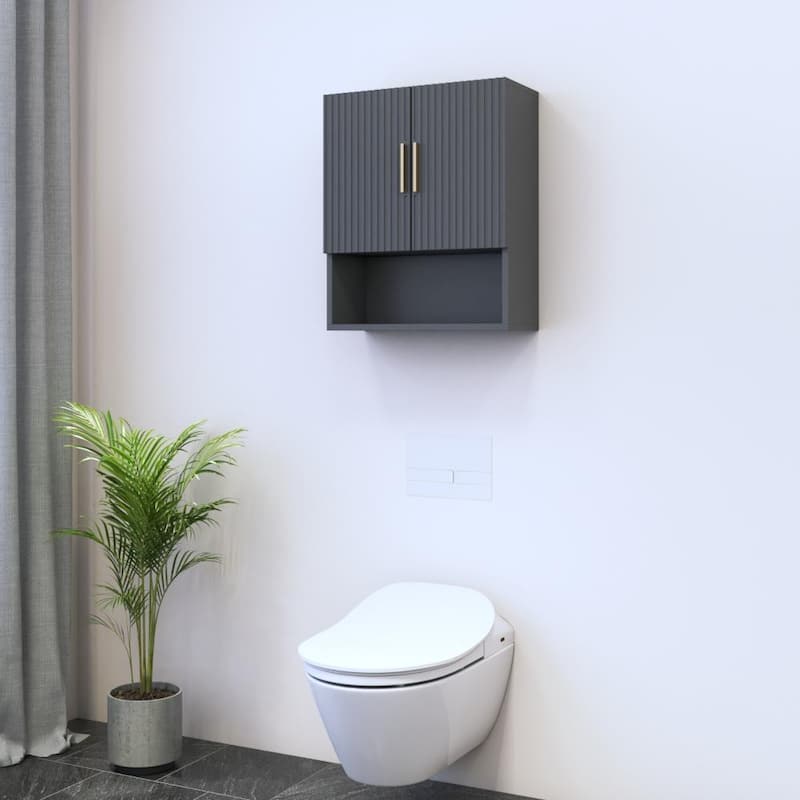 Meble Furniture Madera 07 Over the Toilet Cabinet (20"W x 24"H) - Modern Matte Finish Bathroom Storage