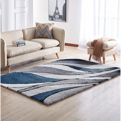 Soft Pile Hand Tufted Shag Indoor Area Rug（24" x 36"） - 2' x 3' Oval