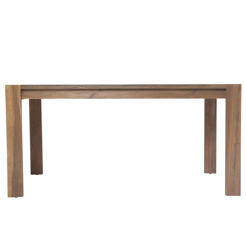 7 Piece Acacia Wood Outdoor Dining Set for Patio, Balcony or Backyard