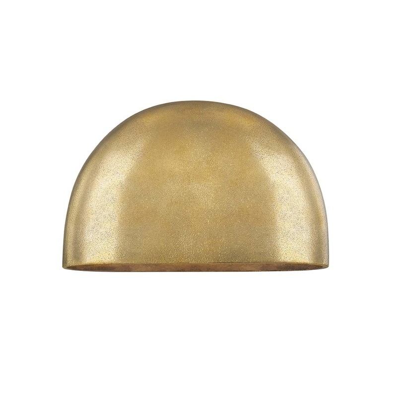 Hudson Valley Lighting Diggs 5" Tall LED Wall Sconce - Aged Brass