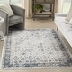 preview thumbnail 41 of 58, Nourison Astra Machine Washable Indoor only Persian Area Rug 4' x 6' - Ivory/Blue - Rectangle