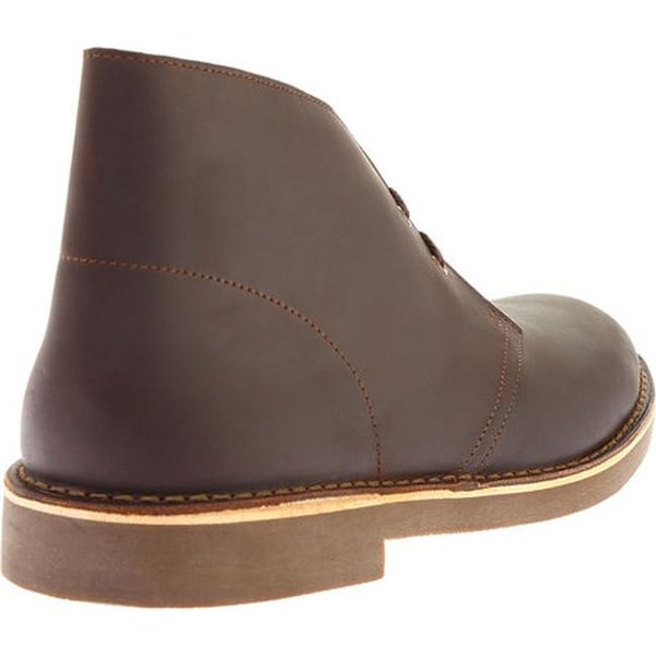 clarks men's bushacre 2 chukka boot dark brown