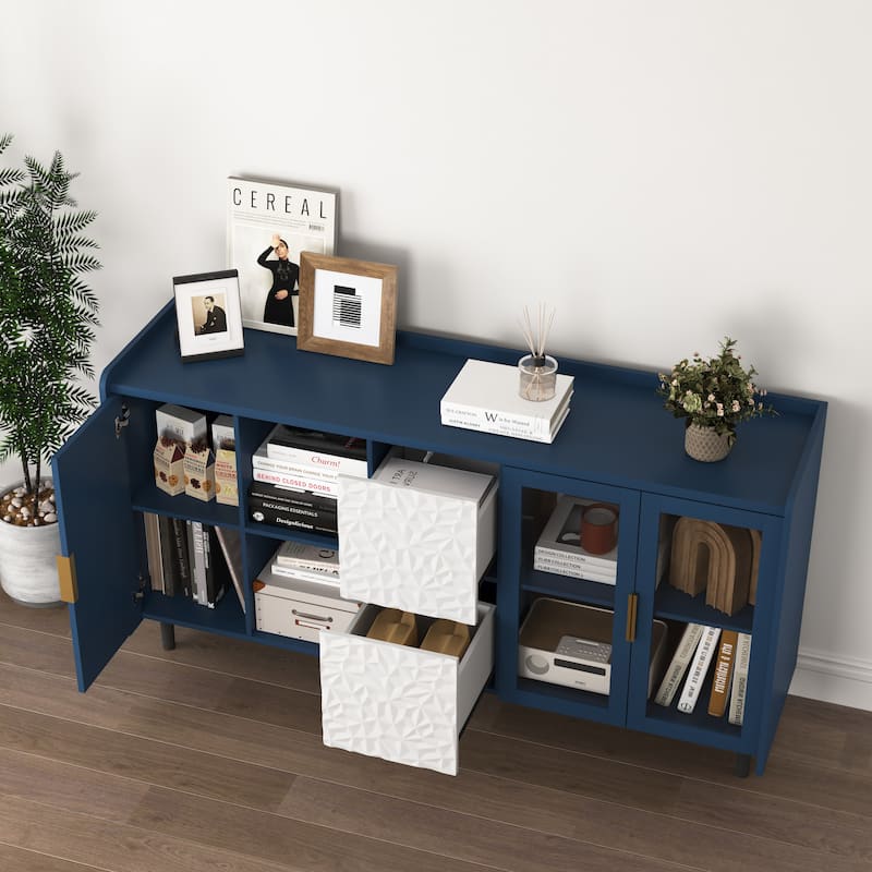 Kitchen Pantry Coffee Bar Storage Cabinet
