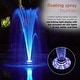 preview thumbnail 4 of 10, Alpine Corporation 550-GPH Pump 48-LED Light Floating Spray Fountain, Black