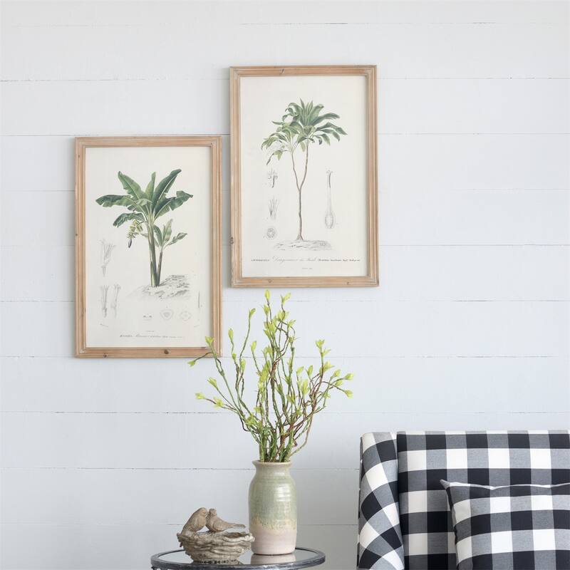 15.5x23.5 inch S/2 Tree Framed Print - Multicolor