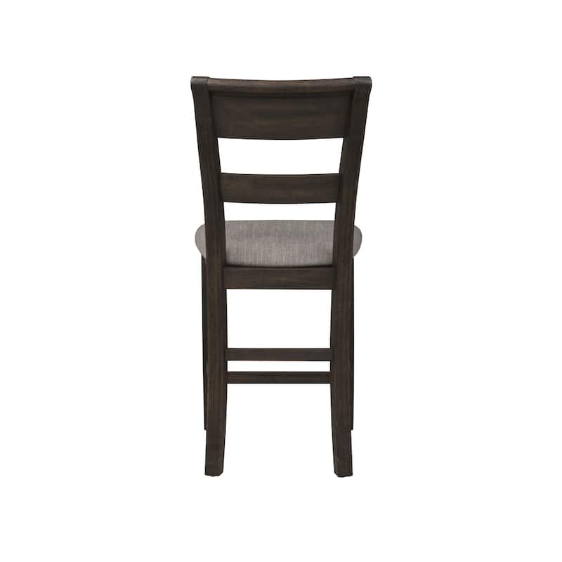 Double Bridge Dark Chestnut 6 Piece Gathering Table Set