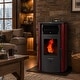 preview thumbnail 7 of 7, ComfortBilt HP50S 2,200 sq. ft. Pellet Stove with a 47-lb Hopper in Burgundy