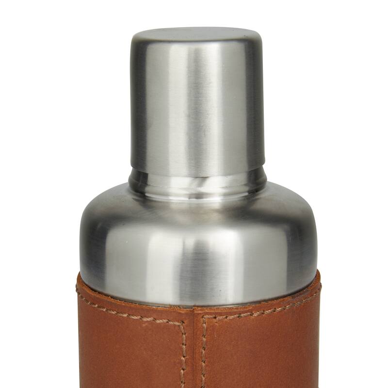 Stainless Steel Cocktail Shaker with Silver Lid - 3 x 3 x 9