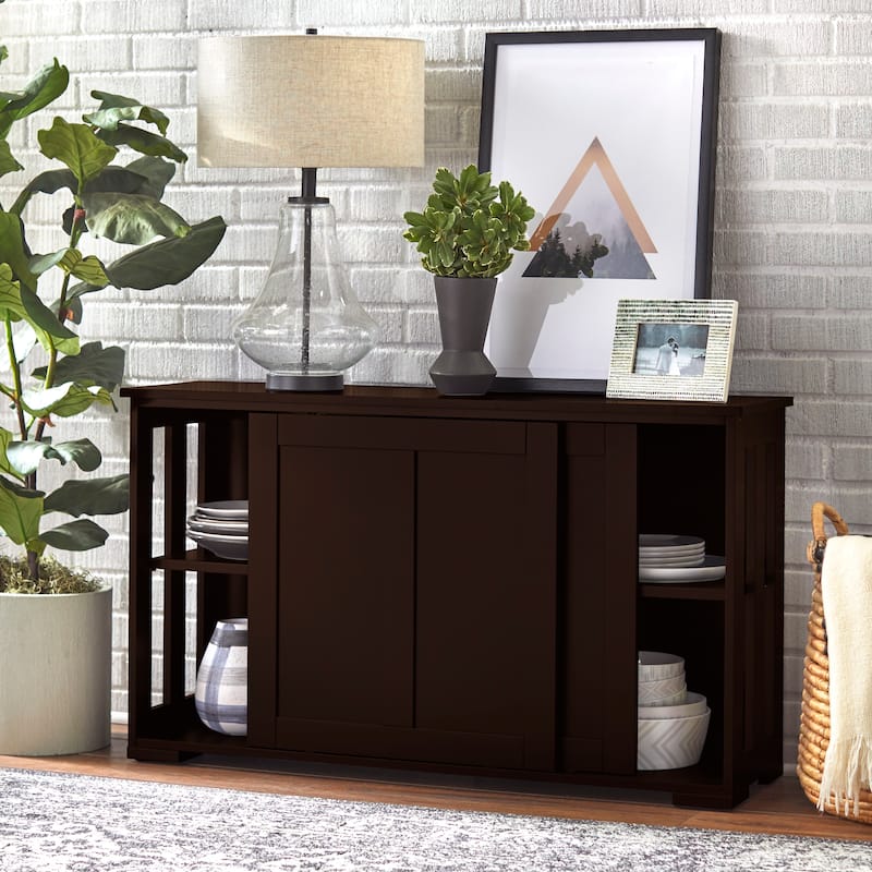 Porch & Den Jefferson Sliding Door Stackable Buffet Cabinet