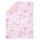 preview thumbnail 6 of 6, Bedtime Originals Lavender Floral Pink/Purple Soft Fleece Baby Blanket