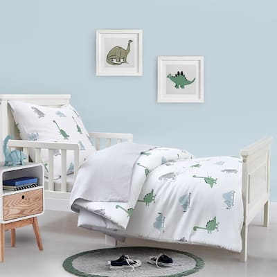 Hello Spud Dinosaurs Cotton Comforter 4 Piece Set