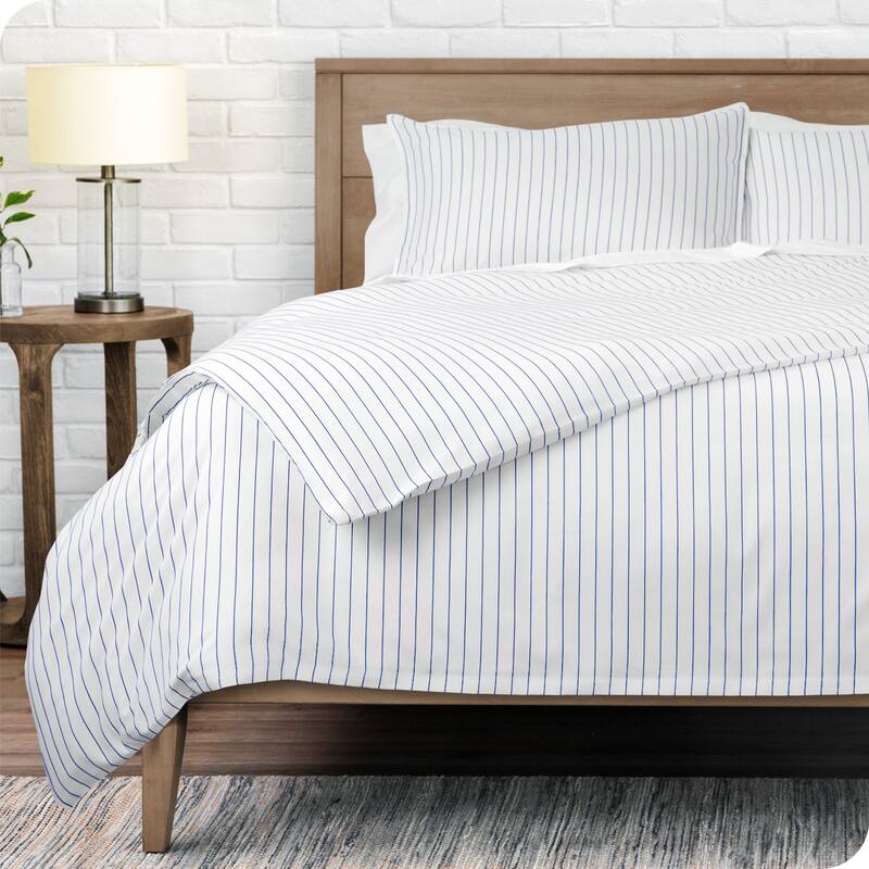 Bare Home Soft Hypoallergenic Microfiber Duvet Cover and Sham Set