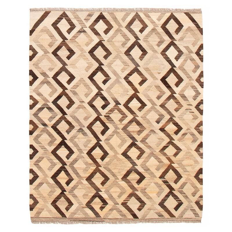 Sivas Cream Kilim 5'3" x 6'4" - 5'3 x 6'4 - Cream - 5'3 x 6'4