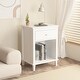 preview thumbnail 6 of 16, 26.77'' Wooden Nightstand with Drawer and Shelf for Kids and Adults