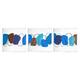 Stupell Industries Modern Oblong Blue Shapes Geometric Abstract ...