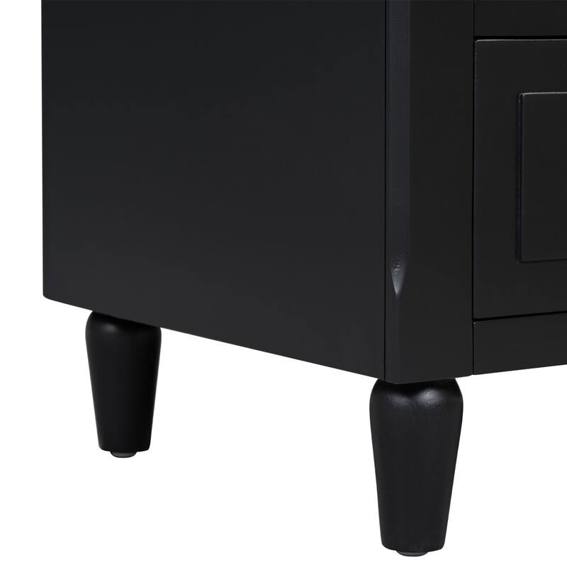 3 Drawer Nightstand Storage Wooden Chest