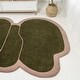 preview thumbnail 5 of 12, JONATHAN Y Mosaic Modern Border Geometric Handwoven Wool Green/Pink Area Rug