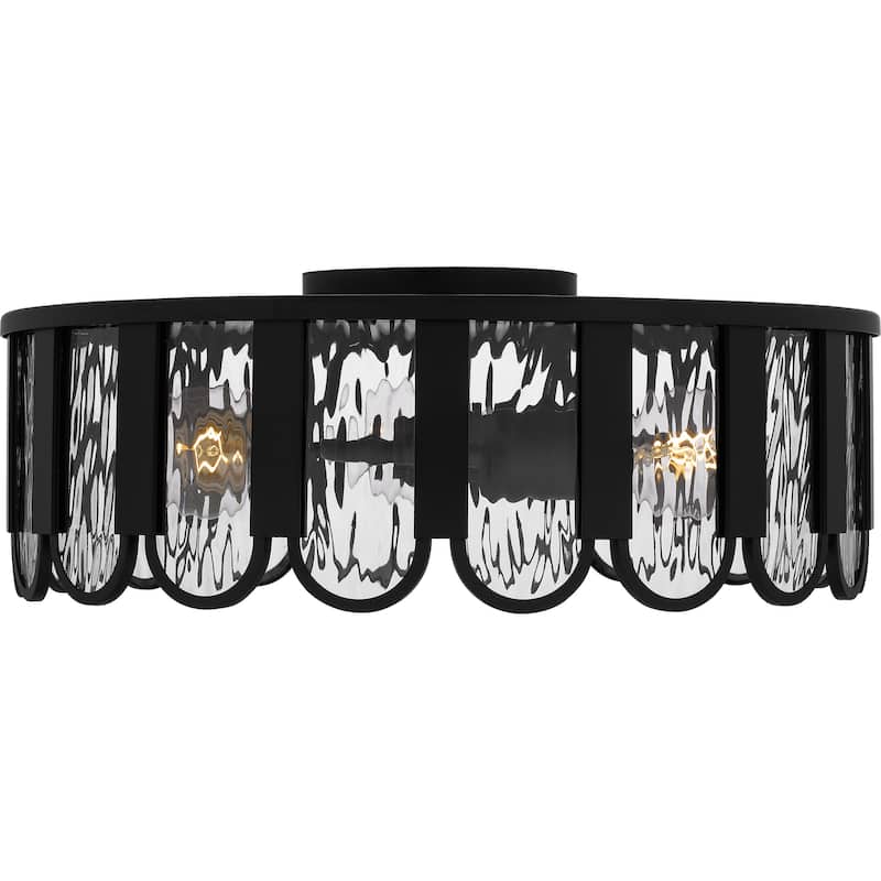 Vera 3-Light Matte Black Flush Mount