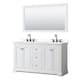 Option White, Black Trim, White Quartz Top