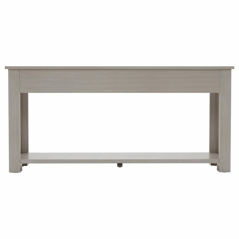 Entryway Console Table: Storage Drawers, Bottom Shelf