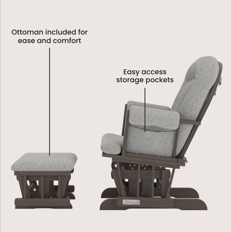 Child Craft Tranquil Glider Rocker and Ottoman Set