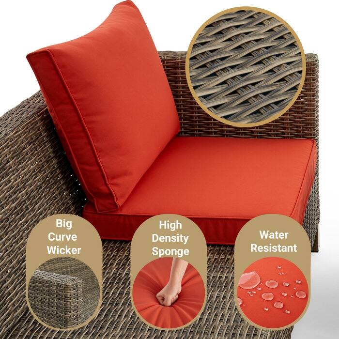 4 - Person Outdoor Seating Group with Cushions