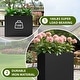 preview thumbnail 38 of 49, Dovelina Modern Metal Rectangular Planter- Elevate Your Space, Indoors & Outdoors