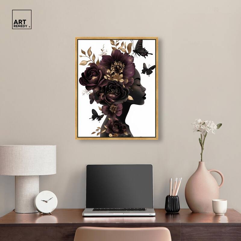 In Her Thoughts II Canvas by Art Remedy