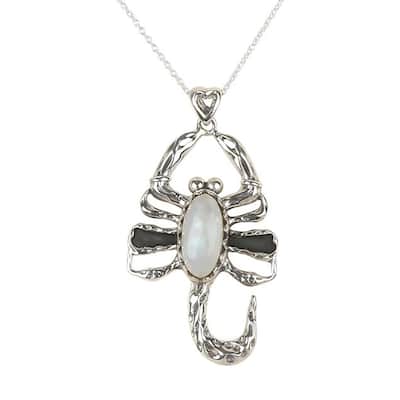 925 Sterling Silver Rainbow Moonstone Animals Pendant