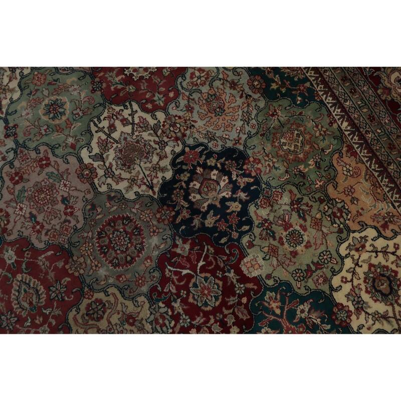 Hand Knotted Oriental 100% Wool Carpet Traditional Floral Multi-Colored Agra Area Rug - 17' 4'' X 11' 6''