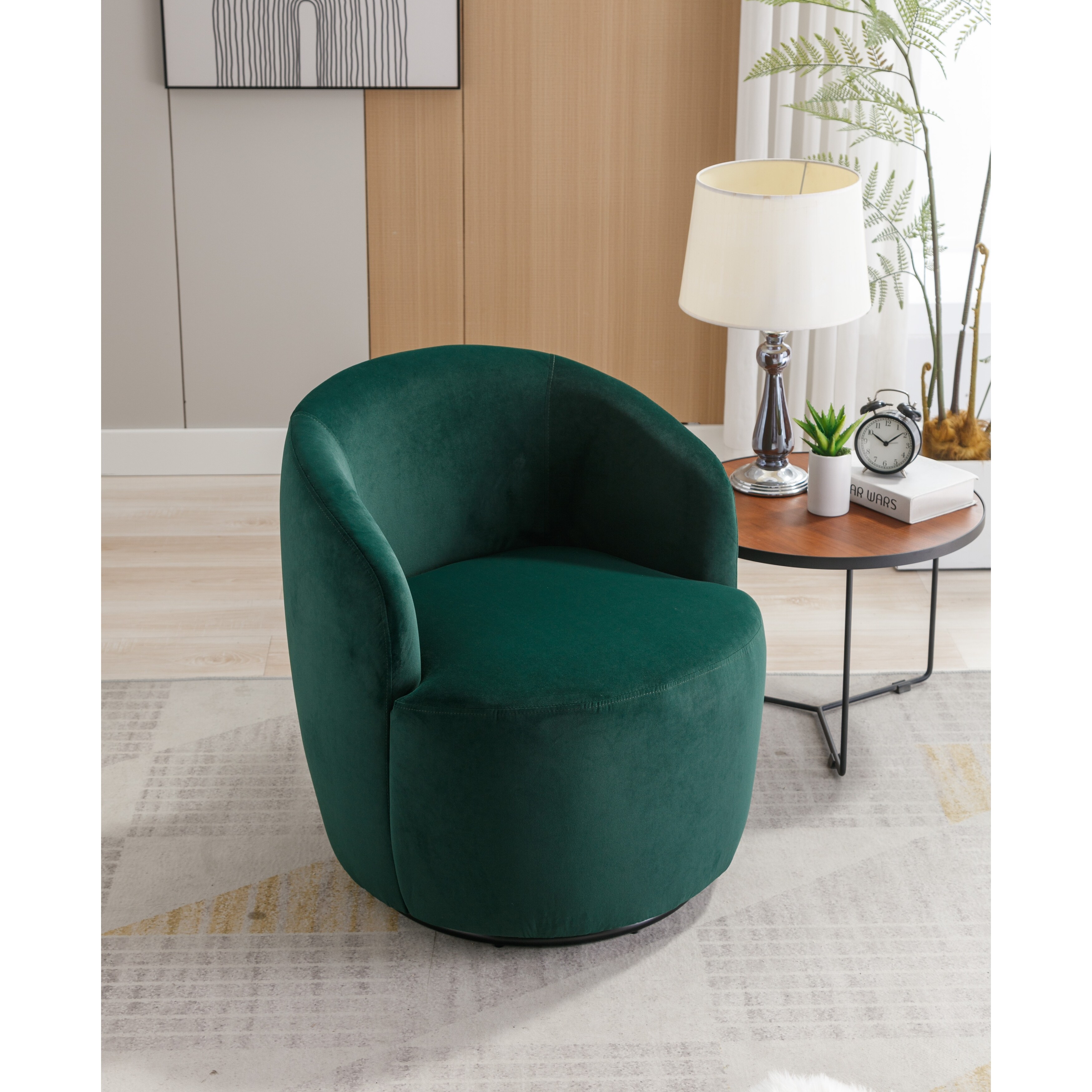 Teal barrel best sale swivel chair