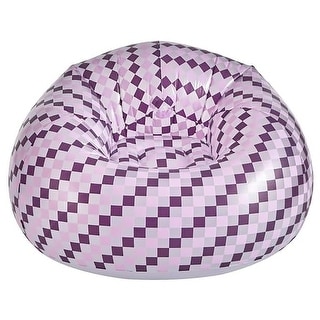 Urban Lifestyle Inflatable Chair, Retro Checkered Design