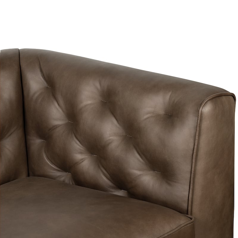 Poly & Bark Essex 89" Sofa - Full Grain Genuine Italian Leather