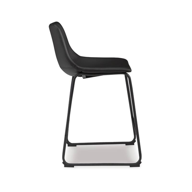 Signature Design by Ashley Centiar Black Bar Stool (Set of 2)