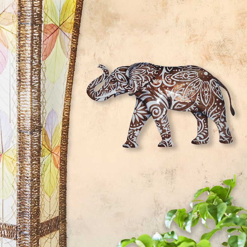 Capiz Elephant Wall Decor