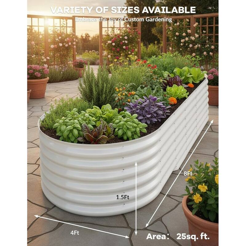 2pcs Heavy-Duty Raised Garden Beds
