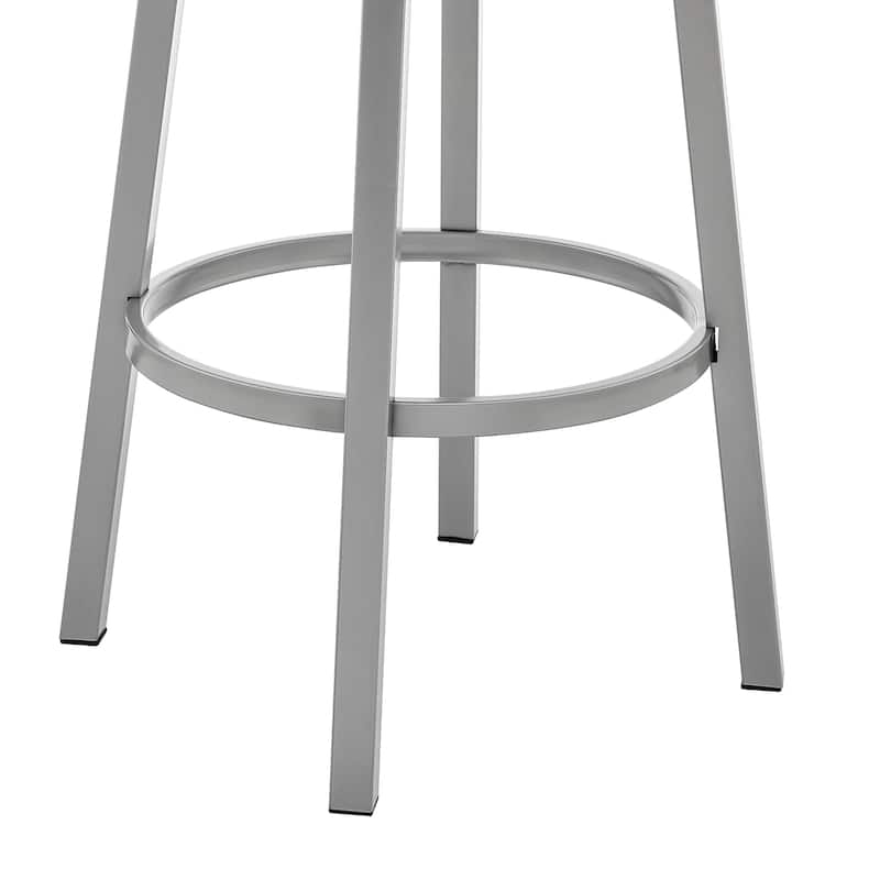 Cohen Modern Swivel Bar Stool, Upholstered Counter Chair with Metal Frame