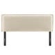 preview thumbnail 7 of 52, Camille Upholstered Striped Linen Blend Headboard