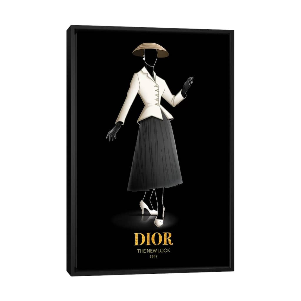 iCanvas "The New Look, Christian Dior, 1947" by Alexandre Venancio Framed