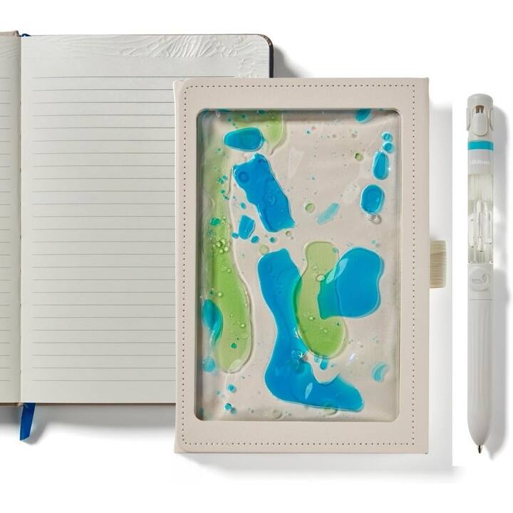 Lifelines Sensory Journal with Tactile Cover & Embossed Paper + Pen bundle