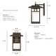 preview thumbnail 12 of 28, Hunter Yancy House Outdoor Wall Light - Front Porch, Patio, Garage - Mission, Transitional - Resists Corrosion!