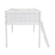 preview thumbnail 29 of 30, Twin Size Wooden Low Loft Bed With Ladder,Ladder Can Be Placed on the Left Or Right