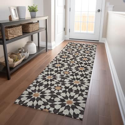 Premium Washable Super Soft Modern Mosaic Mayfield Rug