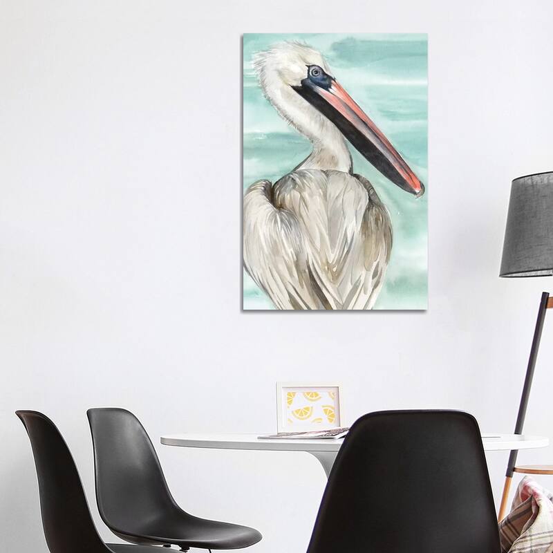 iCanvas "Turquoise Pelican I" by Jennifer Paxton Parker Canvas Print - 40x26x1.5