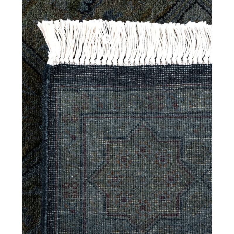 Overdyed One-of-a-Kind Hand-Knotted Area Rug - Gray - 2' 8" x 4' 3"