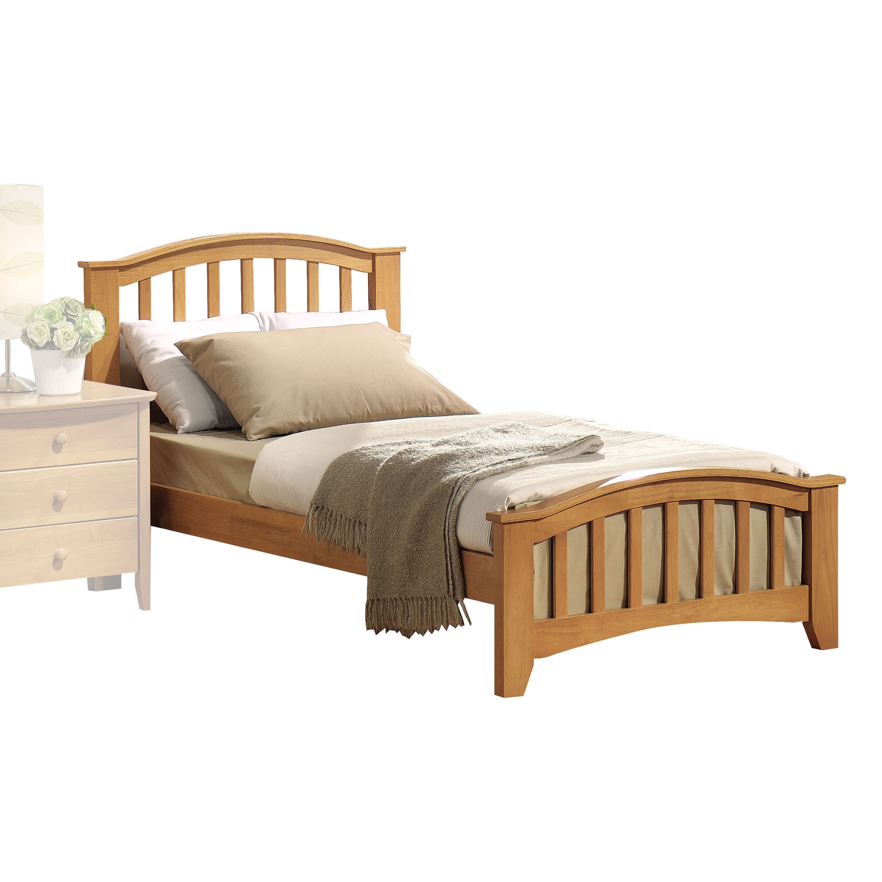 Solid maple twin discount bed frame