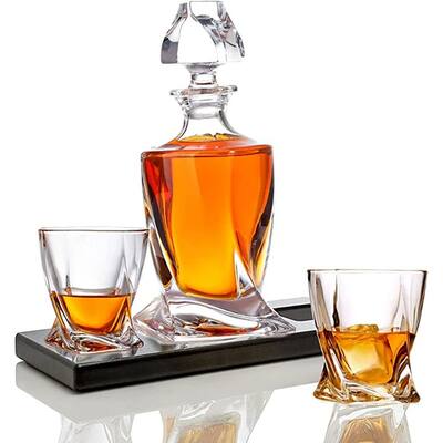 Whiskey Decanter and Glasses Set