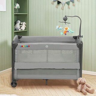 Baby Bedside Sleeper Baby Bedding Set with Mattress